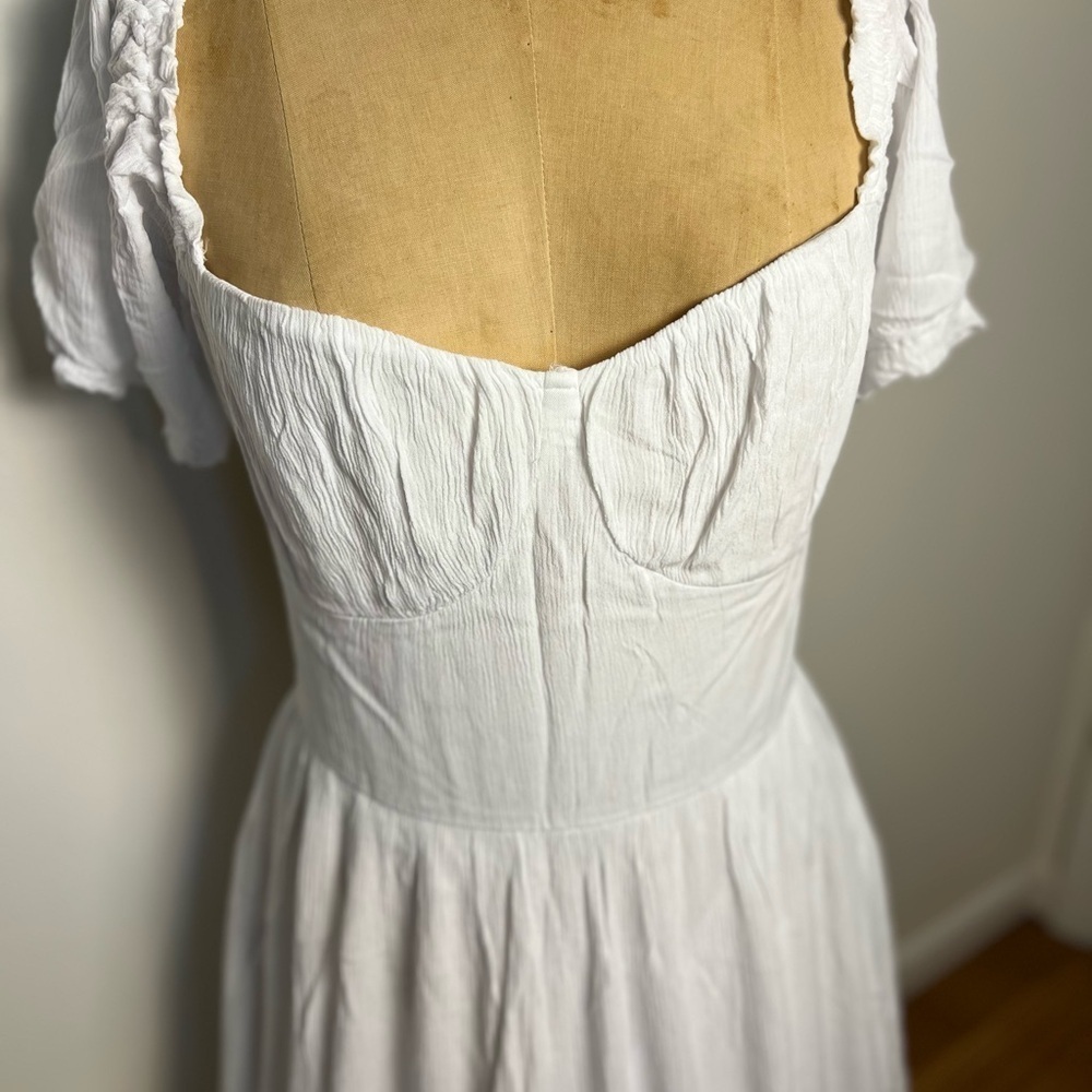 Hollister women’s xl summer long white dress short sleeve - Picture 2 of 7